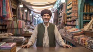 AI-generated cyberpunk Karachi game environment concept